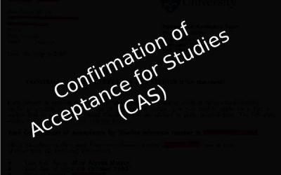 Confirmation of Acceptance for Studies (CAS)
